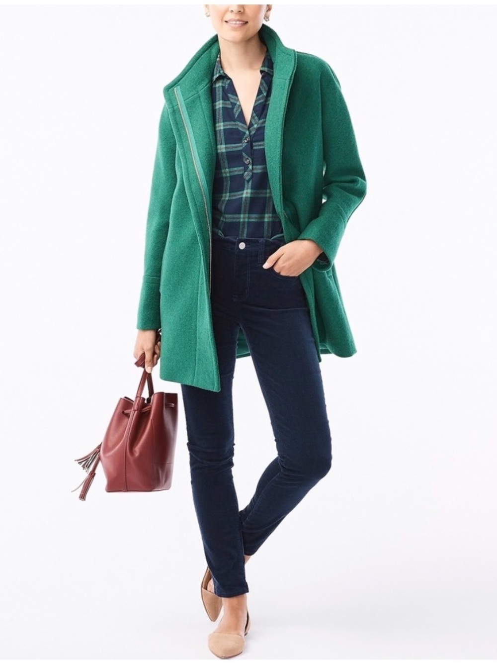 Free People We The Free Jayde Cord Flare Jeans Huntress Green.
